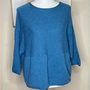 J Jill cotton cashmere kimono sleeve sweater